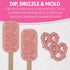 2 Sweet Shoppe Rose Pink Melting Wafers, pounds
