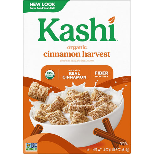 18oz (1 Kashi Breakfast Cereal, Organic, Whole Grain, Cinnamon Harvest, Box Box)