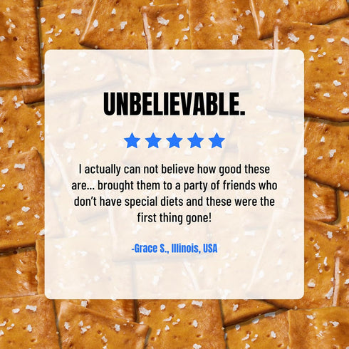 (1 Pack), 15 oz Every Body Eat Gluten Free Pretzels, Sea Salt Pretzel Thins Grain Free, Healthy Vegan Snacks, Dairy