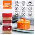 4.41oz, Eastanbul Granulated Orange Peel, Dried Orange Peel for Baking, Cooking, Marinades, and Rubs, Perfect for Tea