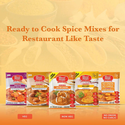 (Pack 6) 15 50g Packet Rasoi Magic Spice Mix for Butter Chicken of | Ready to cook | No Added Preservatives, No