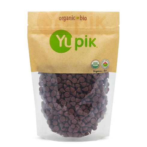 Yupik Organic 55% Pure Dark Chocolate Mocha Chips - 1000 Ct, 1