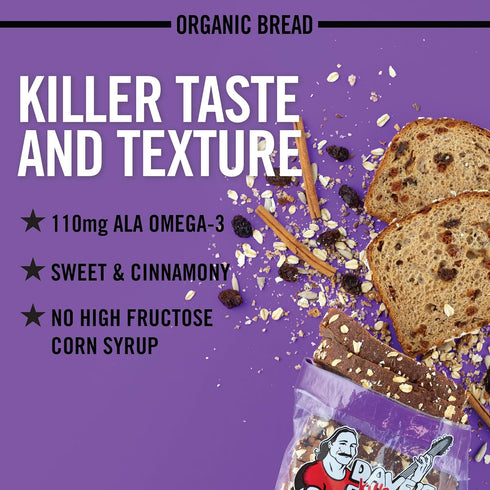 18 oz Dave's Killer Bread Raisin' the Roof!, Cinnamon Raisin Organic Breakfast Bread, Loaf