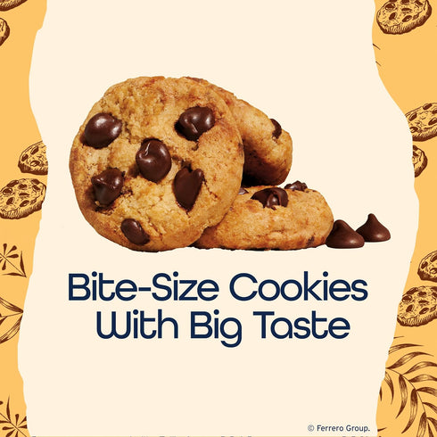 12 Pack 12 oz Famous Amos Classic Chocolate Chip Cookies, Bite-size cookies, Sweet Treats, Box