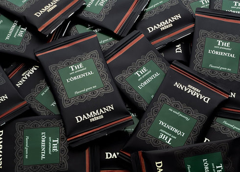 Dammann Freres Sachets - L'Ôriental Tea Bags, Premium Gourmet French Green Tea, 24 Count (Single Pack)