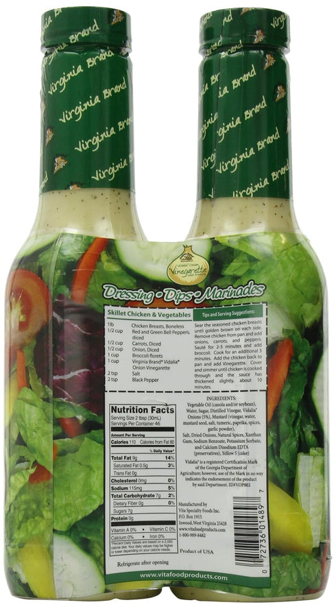 Virginia 48 Vidalia Onion Vinegarette, Ounce