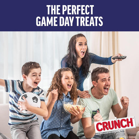 36 1.55 oz CRUNCH Full-Size Candy Bar, Creamy Milk Chocolate with Crunchy Crisped Rice, Individually Wrapped Bars, Each
