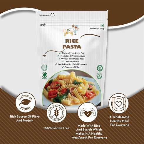Mr. Yumty 200g Quinoa Pasta, No Wheat, No Maida, A rich source of Proteins and Fiber
