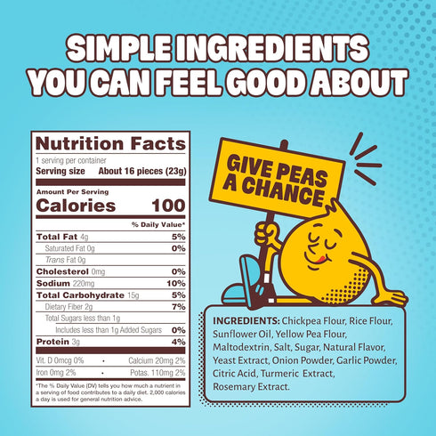 0.8oz, Pack 30, 3g 2g HIPPEAS Chickpea Puffs, Groovy White Cheddar, Gluten Free Snacks, Dairy Free, Vegan, of Protein