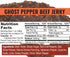 2.5 Pack 3 Slate Belt Smokehouse Ghost Pepper Jerky, Spicy Beef Jerky with Hot Peppers Ounce