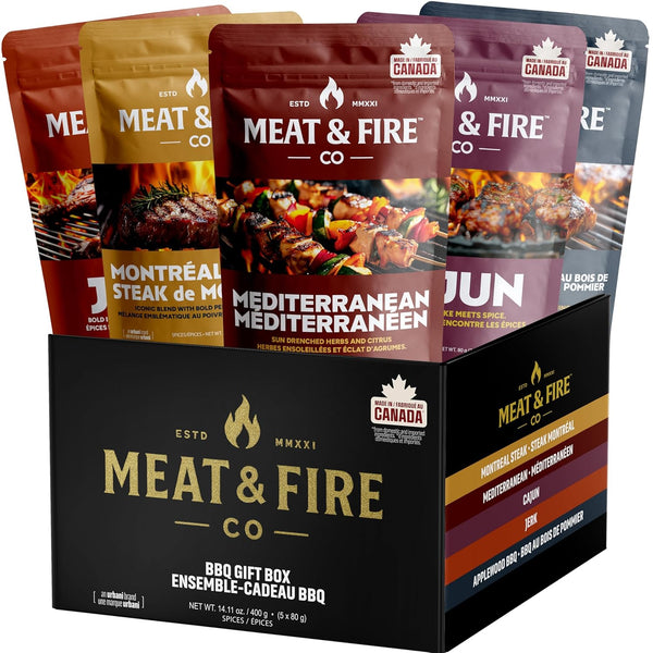 Urbani BBQ Rubs & Seasonings Gift Set for Men 5 Gourmet Grilling &