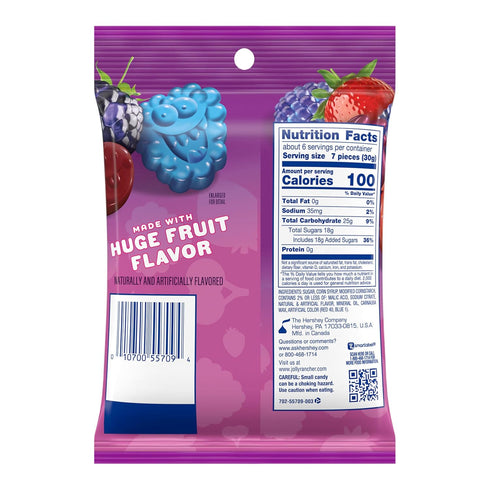 Gummies 6.5 oz JOLLY RANCHER Very Berry Fruit Flavored Candy Bag