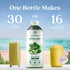 100% 2-Pk, 48oz Smartfruit Harvest Greens + Detox Real Fruit Pure with Kiwi, Cucumber, Kale, Spinach, Lemongrass, Apple