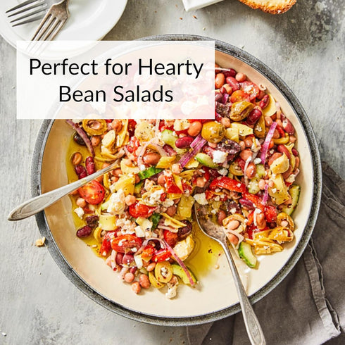 Packed 14 oz (4 Pack) DeLallo Bean Medley, with Kidney, Borlotti, Chickpeas, Butter Beans, and Cannellini Beans, Grown