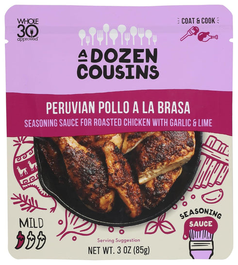 A Dozen Cousins Peruvian Pollo Entree Seasoning Sauce, Non GMO, Gluten Free,