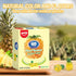 4D Gummy 8.47 oz 3D ~10 Packs, AMOS Fruit Candy, Pineapple Burst, Box - Realistic Shapes with Soft Juice-Filled Center