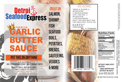 Detroit Seafood Express Garlic Butter Sauce
