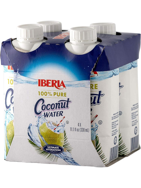 100% 11.1 Oz (Pack 4) Iberia Natural Coconut Water