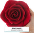 5 inch 1 Count Global Sugar Art Rose Sugar Cake Flowers Jumbo Deep Red, by Chef Alan Tetreault