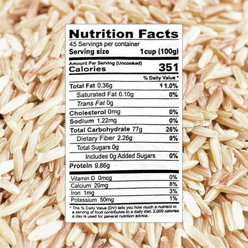 160 oz (10LB) Golden Crown Indian Brown Basmati Rice - | Tasty and Delicious, Flavorful Non Sticky Whole Grains |