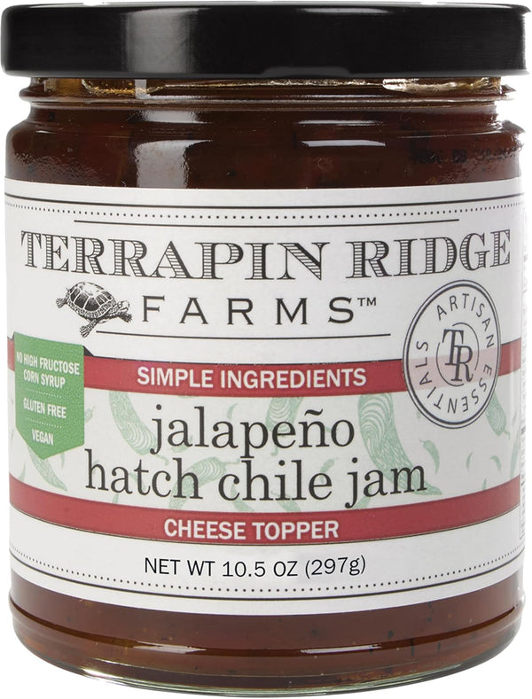 Terrapin Ridge Farms Jalapeno Hatch Chile Jam Gourmet Sweet & Spicy Spread,