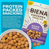4-Pack, 5 BIENA Chickpea Snacks - Crunchy Roasted Chickpeas - High Fiber Vegan Protein Snacks for Adults and Kids