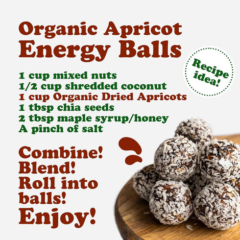 1 Food to Live Organic Dried Apricots, Pound Non-GMO, Kosher, Unsulfured, Raw, Vegan, Bulk