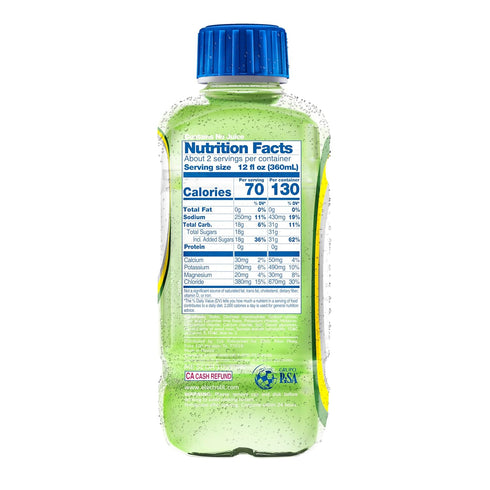21 Oz (Pack 12) Electrolit, Electrolyte Beverage, Cucumber-Lime, Fl bottle