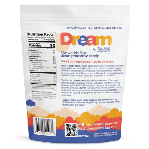 Dr. John's Candies DREAM by Dr. John's Healthy Sweets Assorted Hard Candies (Vanilla, Chocolate, Butterscotch)