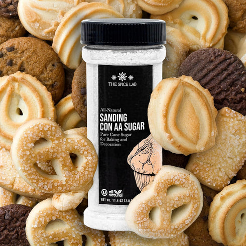 (11.4 Oz) The Spice Lab Confectioners Sugar - White Extra Coarse Con AA Sugar Crystals for Baking and Cupcake