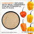 4 oz 4-Pack, Spicy Sea Salt Mega Sampler: Spicy Garlic Pepper, Habanero, Jalapeno and Cajun Sea Salts, Jar Caravel