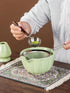Set 7-Piece Set Set Matcha Whisk Premium Traditional Matcha with Bamboo Whisk, Matcha Cup, Sifter & Green Leather Case