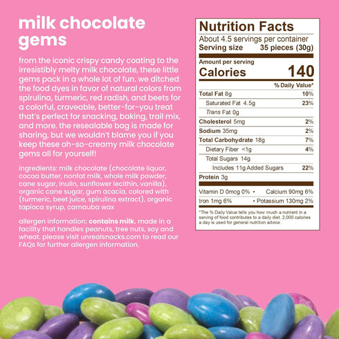 6 oz Unreal Chocolate Candy Coated