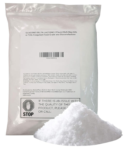 GLUCONO DELTA LACTONE POWDER 2 Pound Bulk Bag-GDL or Tofu Coagulant Food