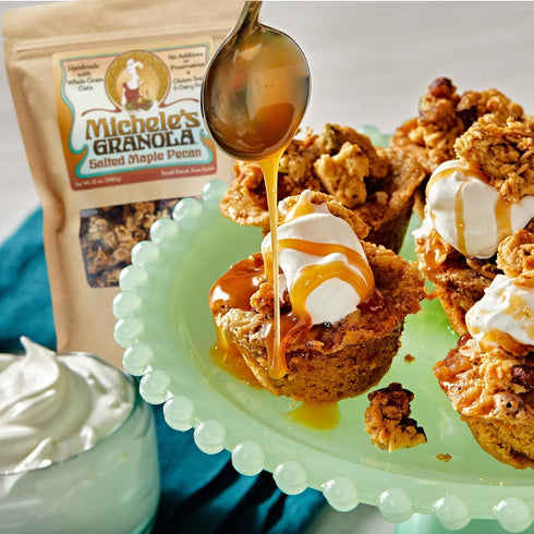36oz Michele's Granola Salted Maple Pecan, Handmade, Whole Grain, Vegan, Gluten-Free & Non-GMO, Resealable Bag