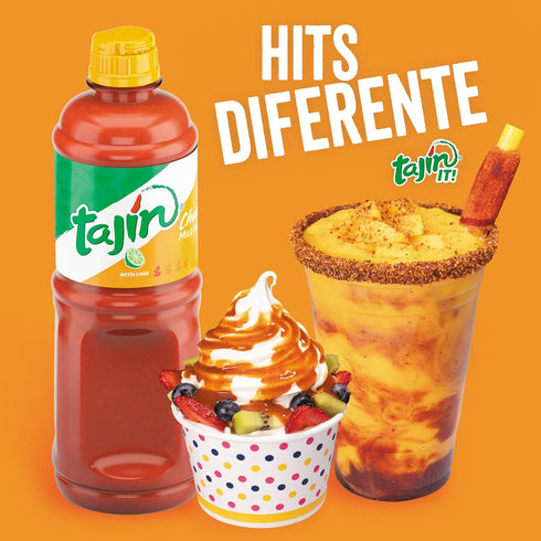 Bundle of Tajin Fruity Chamoy Sauce 15.38oz and Mild Hot Sauce 15.38oz (Pack of 2)