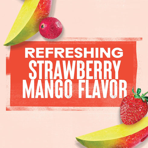 10 Oz 6 Count (Pack 4) Ocean Spray ZERO Sugar Strawberry Mango Juice Drink, Strawberry Mango Juice Drink Sweetened