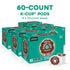 60 Count, (6 Packs 10) The Original Donut Shop Dark Keurig Single-Serve K-Cup Pods, Dark Roast Coffee