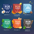 2025 24 100% Pukka Advent Calendar Organic Tea Sampler, Selection of Delightful Black & Green Tea Infusions, Christmas