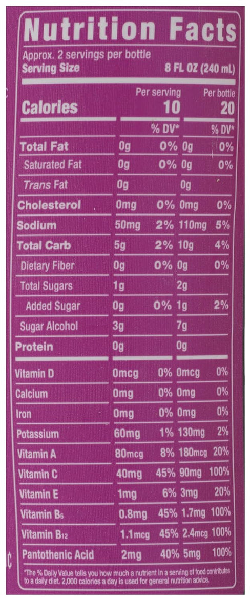 18 Oz Roar, Organic Drink Hydration Dragon Fruit Punch, Fl