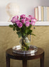 12 KaBloom - Fresh Purple Roses (Farm-Fresh, Long-Stem) with Vase - Fresh Flowers for Birthday, Valentine's & Mother's