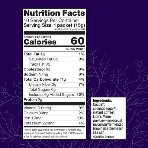 100% 10 Packets (10 Host Defense MycoBrew Mocha - Mocha Drink Mix - Includes Lion's Mane Mushroom - Drink Mix with Fair
