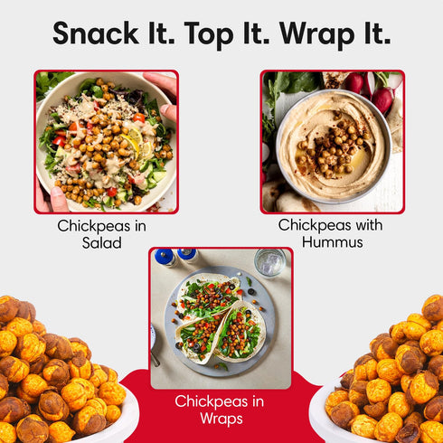 (96pcs) (6 Packs) Disc-O Thins Cheese Pizza Wheat Crackers + Maniarr's Chatpata Masala Roasted Chickpeas | Cheesy
