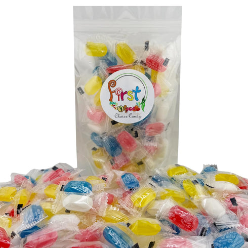 (5 First Choice Candy ZERO SUGAR Flavor Drops, Assorted Flavors, Individually Wrapped Hard Candy, Fat Free, Kosher