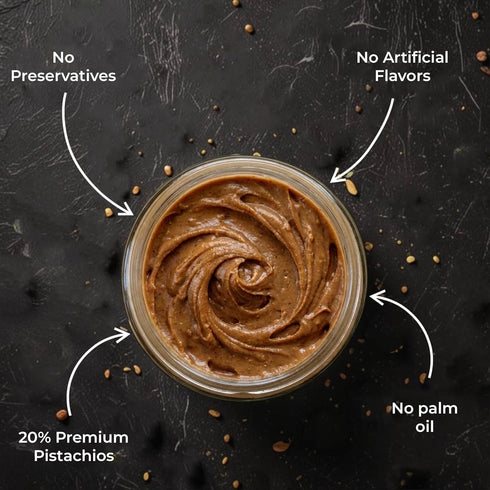 7.05 oz (200g) 20% CORINTO Pistachio Cream Spread with Milk Chocolate, Smooth Greek Pistachio Butter, Palm Oil Free
