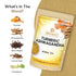 BREWIX, Turmeric Ashwagandha Herbal Tea Bags (50 Pyramid Tea Bags) Real Ingredients From India, Caffeine Free & Naturally Gluten Free | 100% Pure Herbal Blend Packed in Resealable Ziplock Pouch