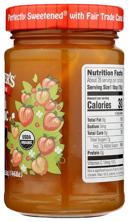 Crofters 16.5 Oz Peach Organic Premium Spread