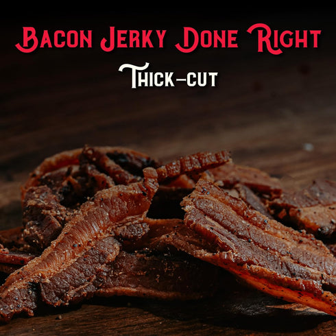 3oz (85g) Meat Artisan Sriracha Style Uncured Bacon Jerky - Gluten Free No MSG and No Nitrates - Gourmet Meat Snacks