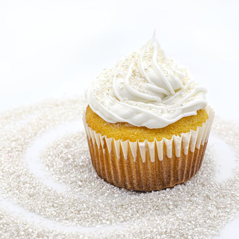 5 Bakerpan Pearlized Sugar Sprinkles for Baking - Ounce - Sparkling White Decorating Sugar Crystals for Cookies, Cake