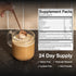 15g 12 Strong Coffee Co. Dark Mocha Instant Latte | Organic Coffee with Collagen Protein | Lions Mane & L-Theanine |